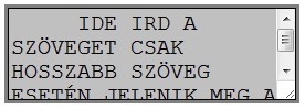 Görgetősávos kóddoboz